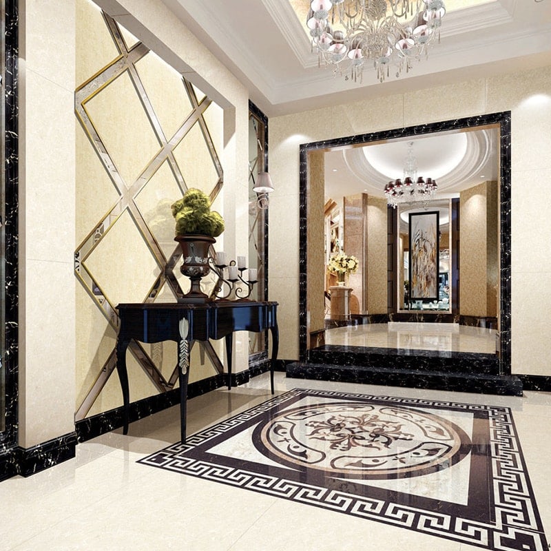 ECO Polished Washed Ivory Stone Tile (600x600mm)