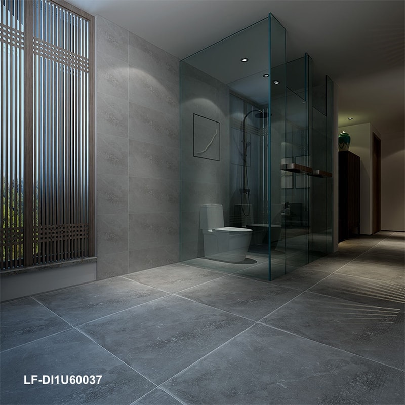 ANTI-SLIP Matte Dark Grey Concrete Tile (600x600mm) **R10